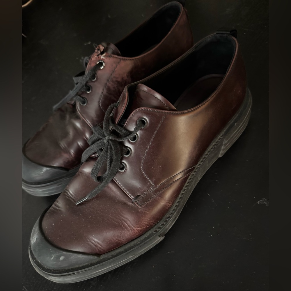 Prada shoes # 2ee 286.  Men’s Size 10.5 US. Thick sole. Very nice condition .